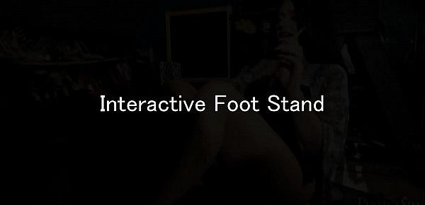  Interactive Foot Stand - Smoking and Foot Gagging from Domina Jemma